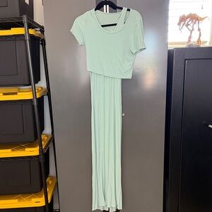 Kindred Bravely Sage Green Ribbed Top